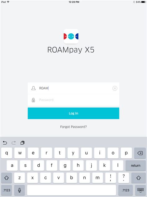 How do I login to ROAMpay X5 for the first time?
