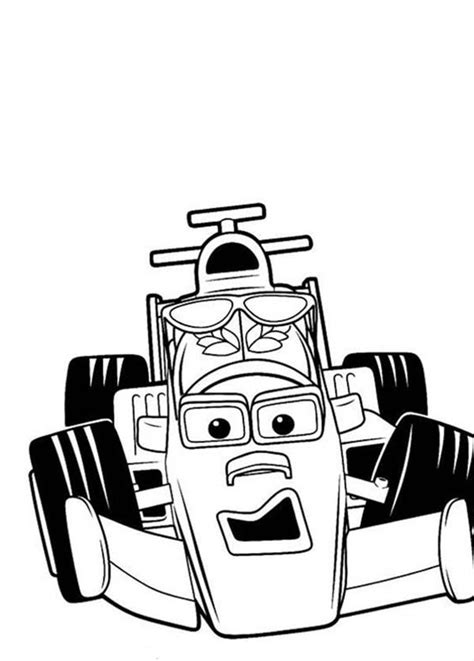 roary the racing car coloring pages