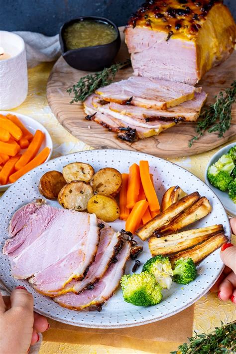 Roast Ham Vegetables