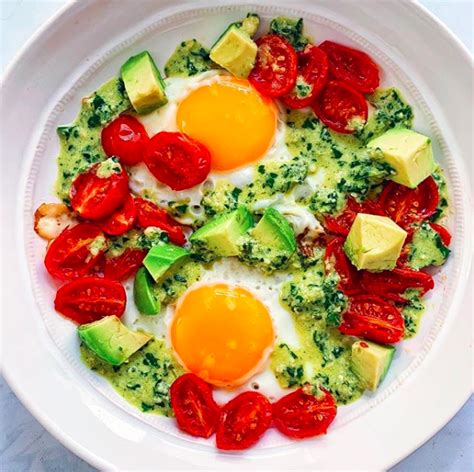 Roasted Grape Tomatoes And Eggs