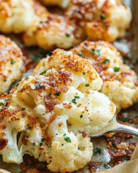 roasted parmesan cauliflower