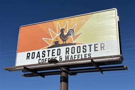 roasted rooster coffee and waffles