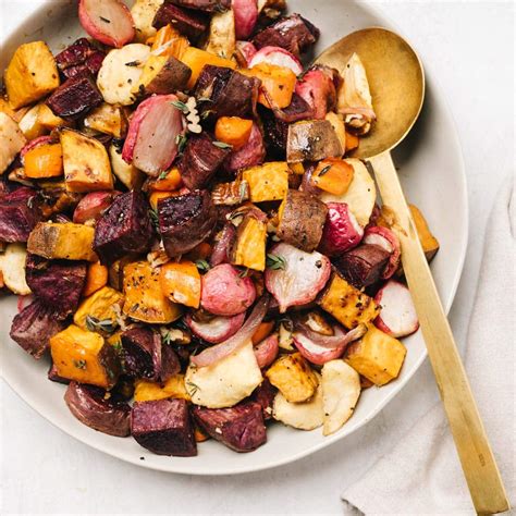 Roasted Root Vegetables Recipe Maple Syrup