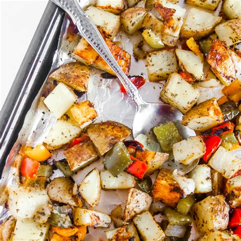 Roasted Sweet Potatoes Peppers And Onions