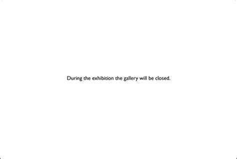 robert barry closed gallery