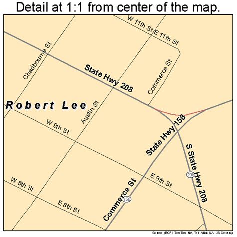 Robert Lee Tx Map
