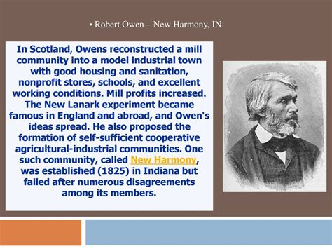 Robert Owens New Harmony Printable