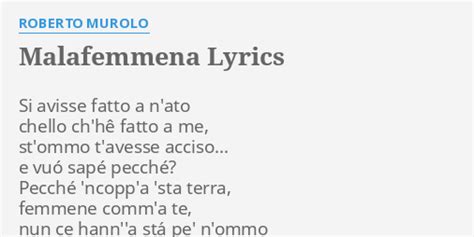 Watch Roberto Murolo Malafemmena Testo Ideas
