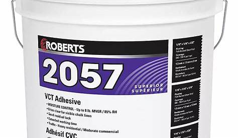 Adhesive Flooring Vinyl Roberts 2057 1 Qt. Premium Vinyl Composition