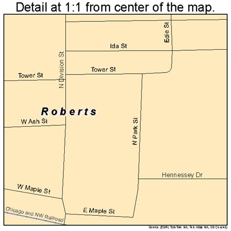 Roberts Wi Map