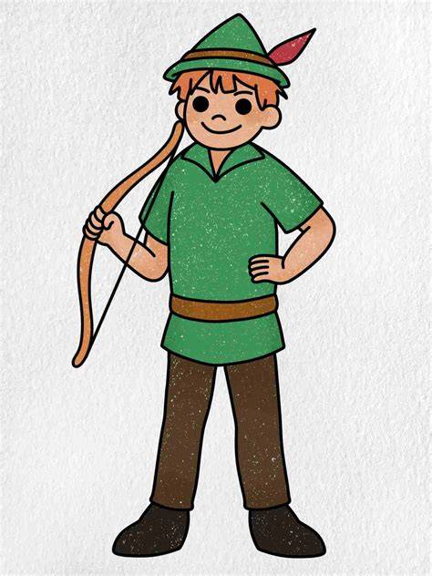 2018 Digital Drawing Project, Week 23 "Robin Hood" drawing