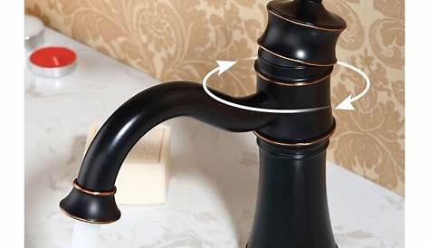 Lavabo Mitigeur Style Rétro En Laiton Massif Noir