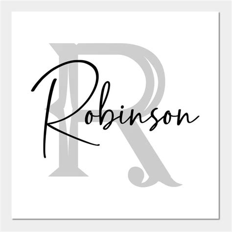 Robinson Name Printable Template