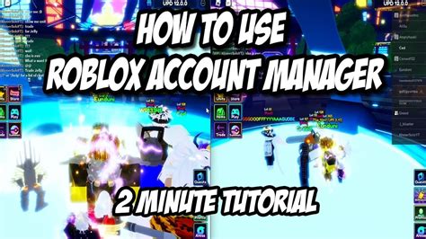 Roblox Account Manager Tutorial
