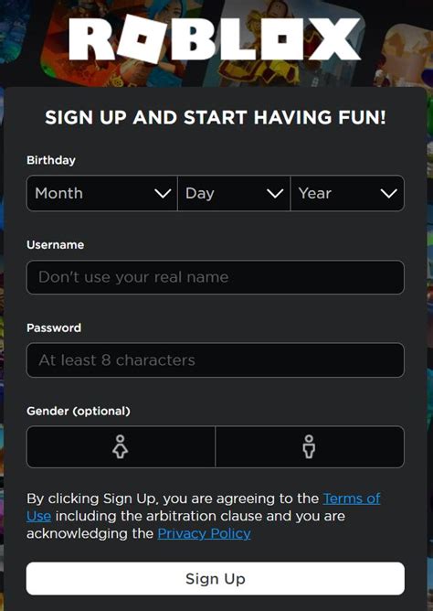 How to Create a ROBLOX Account Roblox