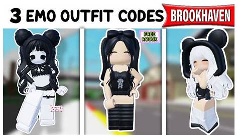 Roblox Avatar Codes Brookhaven Cute Emo s Outfit Ideas What You Need
