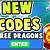 roblox dragon adventures codes