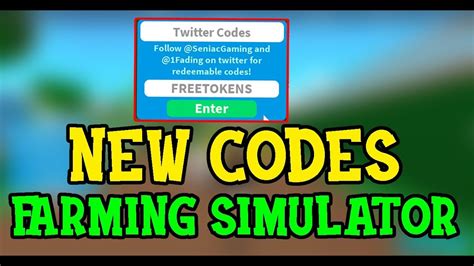 Code Farming Simulator Roblox Free Robux Codes Not Used Not Redeemed