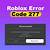 roblox error code 277 pc
