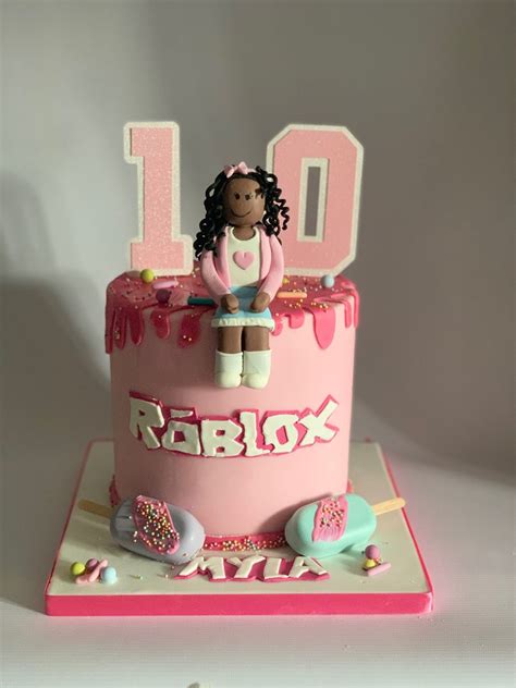 Girl Roblox cake topper [Video] in 2020 7th birthday