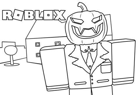 Roblox Halloween Coloring Pages