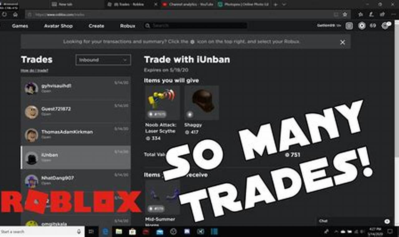 roblox trade