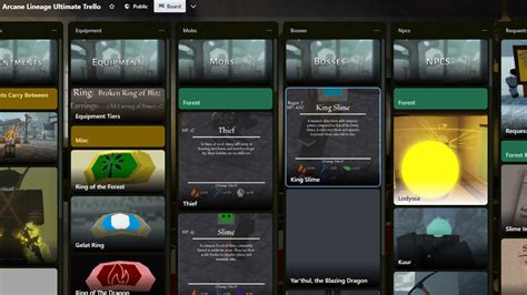 roblox arcane lineage trello wiki