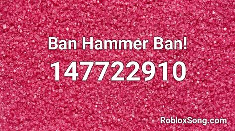 roblox ban hammer id code