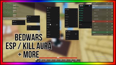 roblox bedwars kill aura script pastebin