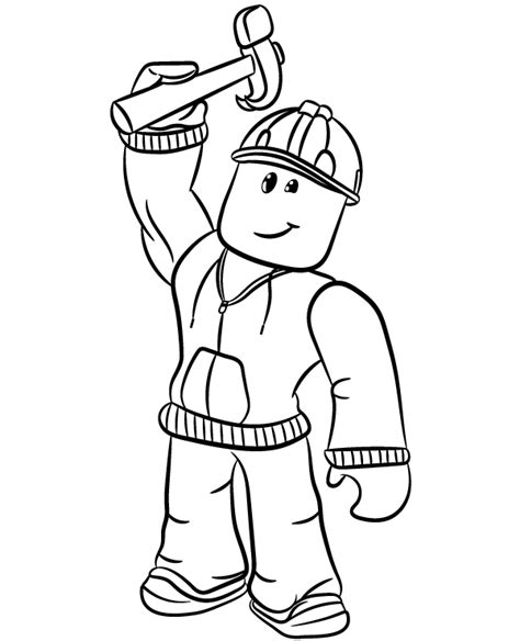 Roblox Builderman Coloring Pages