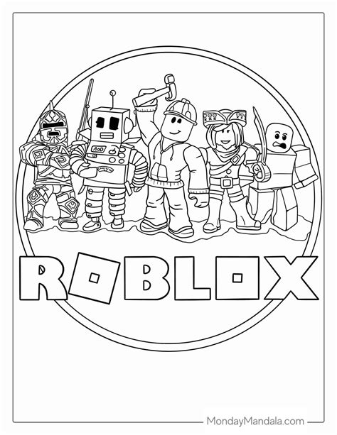 Roblox Coloring Pages Sheets