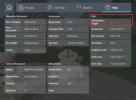 Roblox Controls