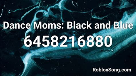 roblox dance moms black swan song code