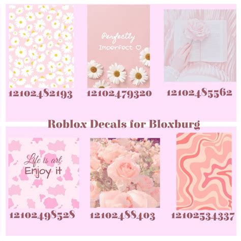 Roblox Decal Codes Aesthetic