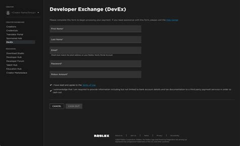 Program Developer Exchange Roblox untuk monetisasi