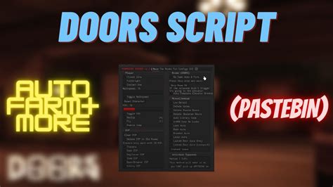 roblox doors script pastebin