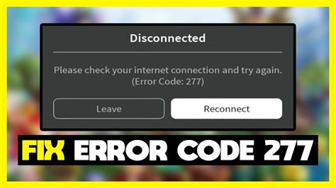 roblox error 277 fix reddit