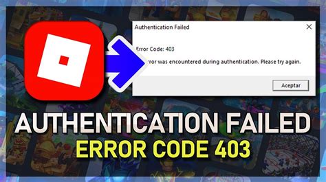 roblox error 403 authentication failed fix