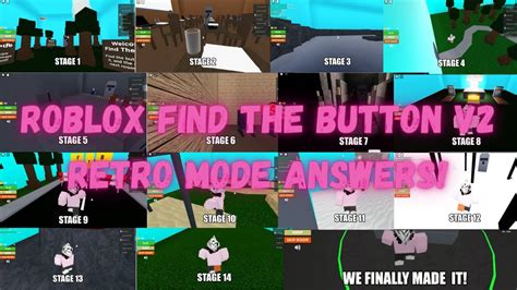 Roblox Find The Button V2 Answers