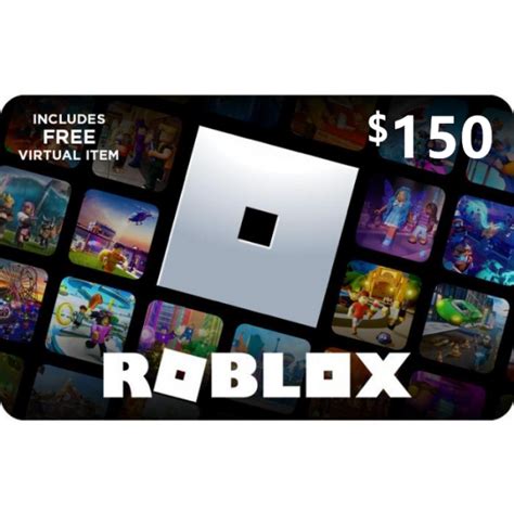 roblox gift card 150$