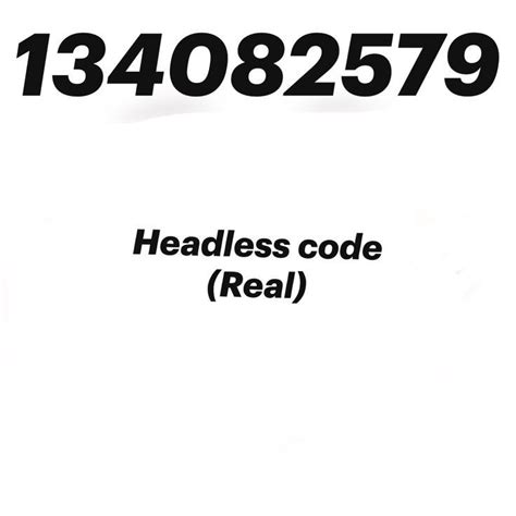 Roblox Headless Head Id