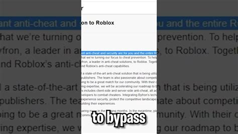 roblox is adding ANTI CHEAT - YouTube