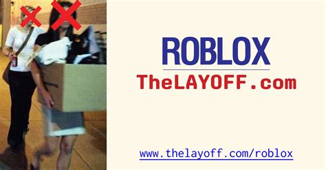 roblox layoff