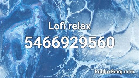 roblox lofi music id