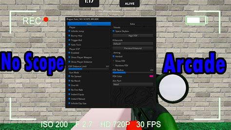 roblox no scope arcade hack