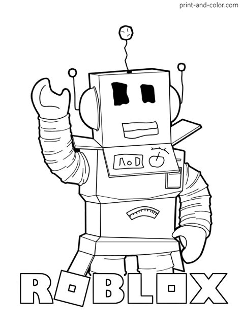 Roblox Printable Coloring Pages