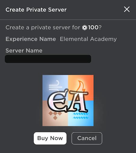 Konfigurasi private server Roblox