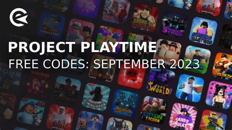 roblox project playtime codes