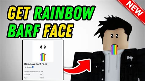 roblox rainbow barf face code