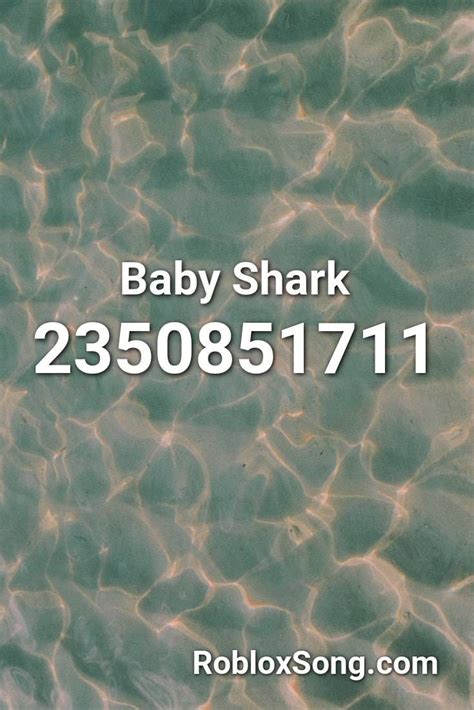 roblox sound id for baby shark